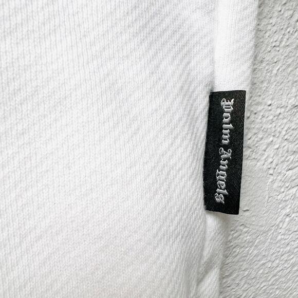 PALM ANGELS Miami Logo Sweatshirt in White Size XXL - Picture 11 of 14